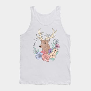 Floral Stag Tank Top